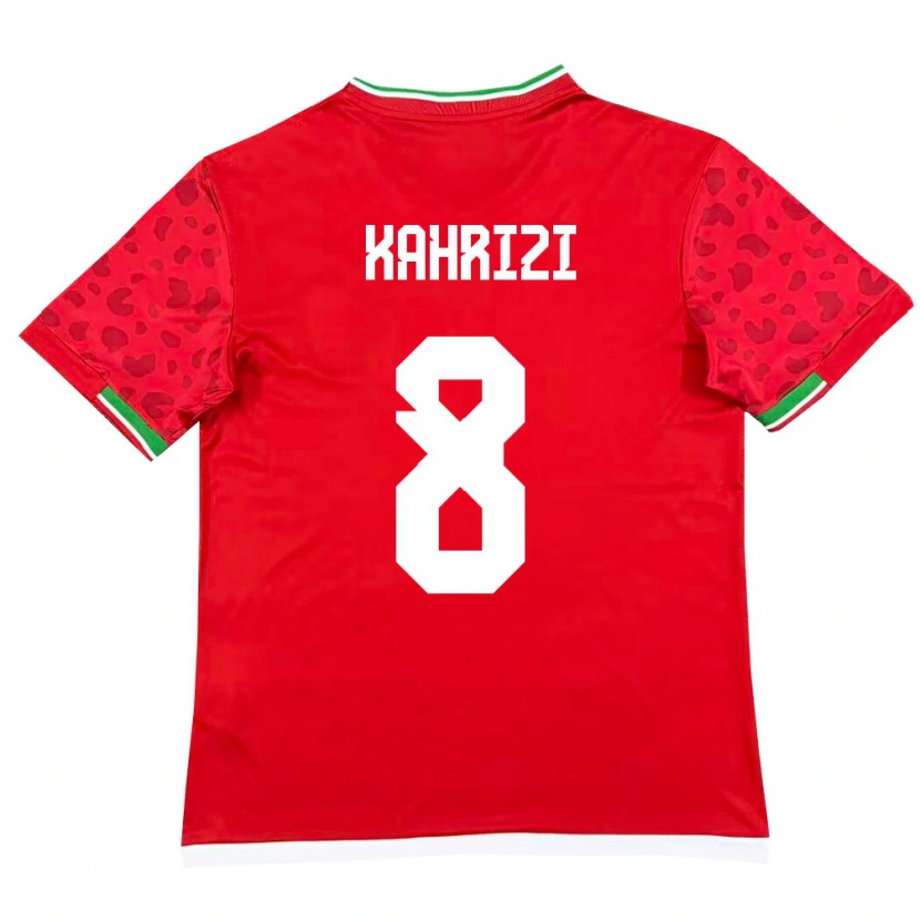 Danxen Pánské Írán Abbas Kahrizi #8 Červená Bílá Daleko Hráčské Dresy 26-28 Dres
