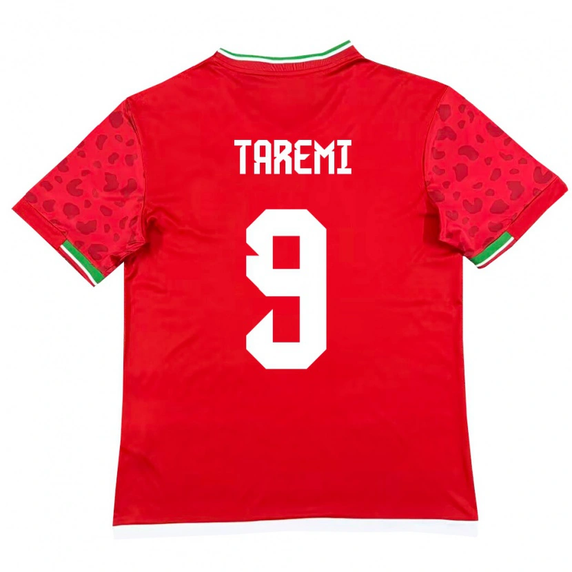 Danxen Pánské Írán Mehdi Taremi #9 Červená Bílá Daleko Hráčské Dresy 26-28 Dres