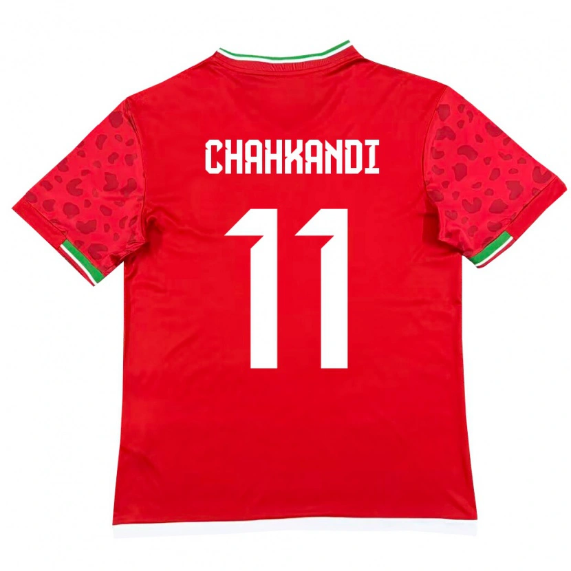 Danxen Pánské Írán Samaneh Chahkandi #11 Červená Bílá Daleko Hráčské Dresy 26-28 Dres
