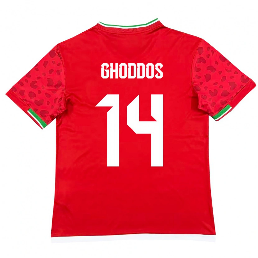 Danxen Pánské Írán Saman Ghoddos #14 Červená Bílá Daleko Hráčské Dresy 26-28 Dres