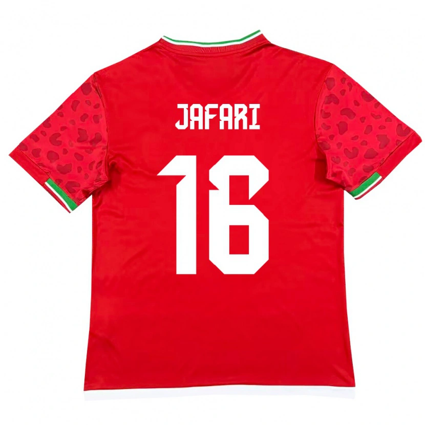 Danxen Pánské Írán Yasan Jafari #16 Červená Bílá Daleko Hráčské Dresy 26-28 Dres