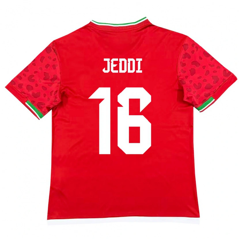 Danxen Pánské Írán Amirreza Jeddi #16 Červená Bílá Daleko Hráčské Dresy 26-28 Dres