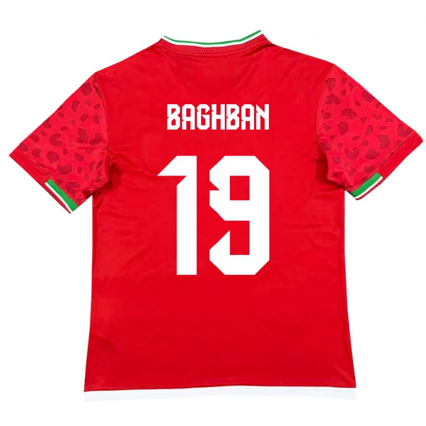 Danxen Pánské Írán Hadi Baghban #19 Červená Bílá Daleko Hráčské Dresy 26-28 Dres