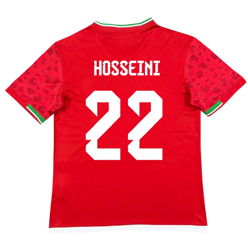 Danxen Pánské Írán Abolfazl Hosseini #22 Červená Bílá Daleko Hráčské Dresy 26-28 Dres