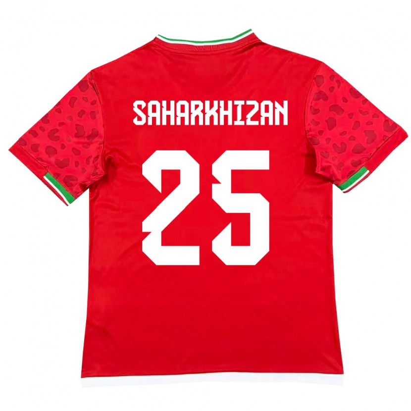 Danxen Pánské Írán Saeid Saharkhizan #25 Červená Bílá Daleko Hráčské Dresy 26-28 Dres