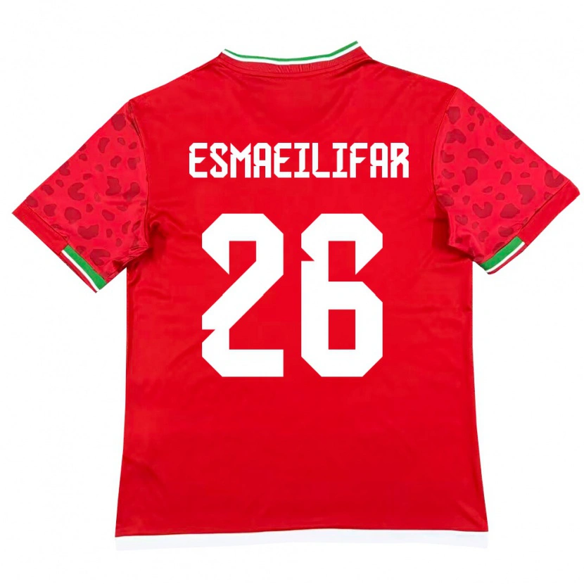 Danxen Pánské Írán Danial Esmaeilifar #26 Červená Bílá Daleko Hráčské Dresy 26-28 Dres
