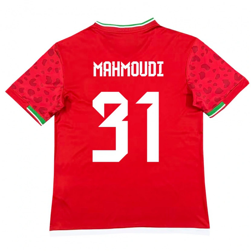 Danxen Pánské Írán Amirhossein Mahmoudi #31 Červená Bílá Daleko Hráčské Dresy 26-28 Dres