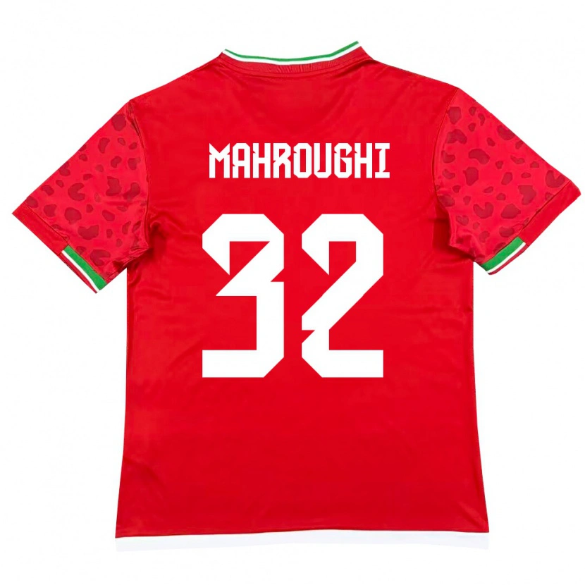 Danxen Pánské Írán Ehsan Mahroughi #32 Červená Bílá Daleko Hráčské Dresy 26-28 Dres