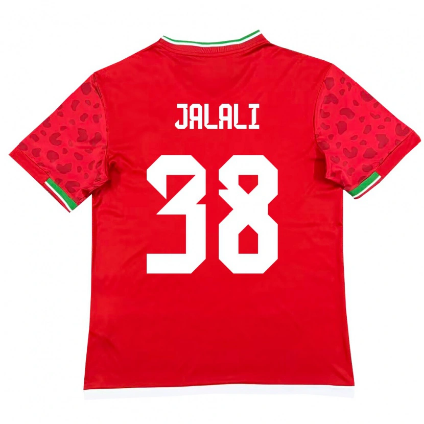 Danxen Pánské Írán Abolfazl Jalali #38 Červená Bílá Daleko Hráčské Dresy 26-28 Dres
