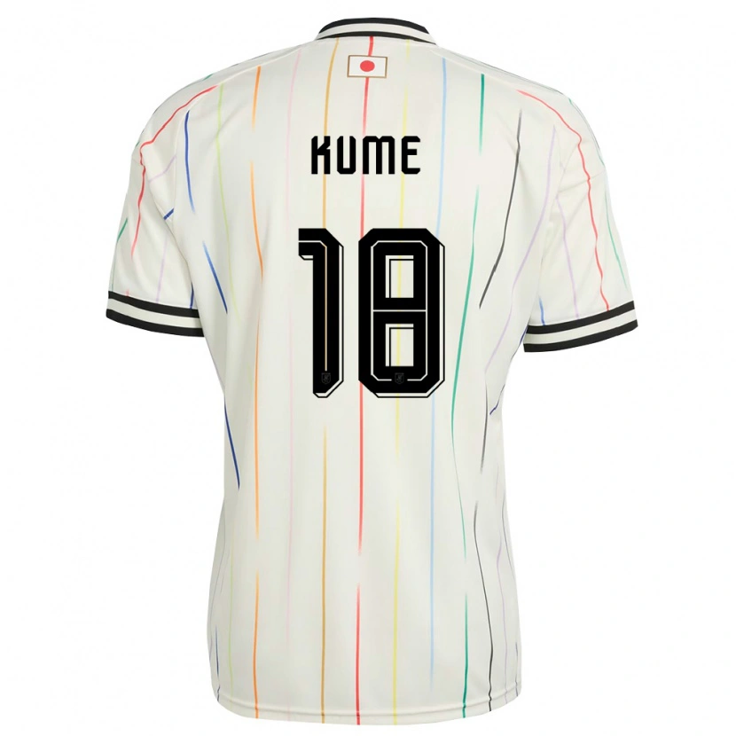 Danxen Pánské Japonsko Haruta Kume #18 Bílá Černá Daleko Hráčské Dresy 26-28 Dres