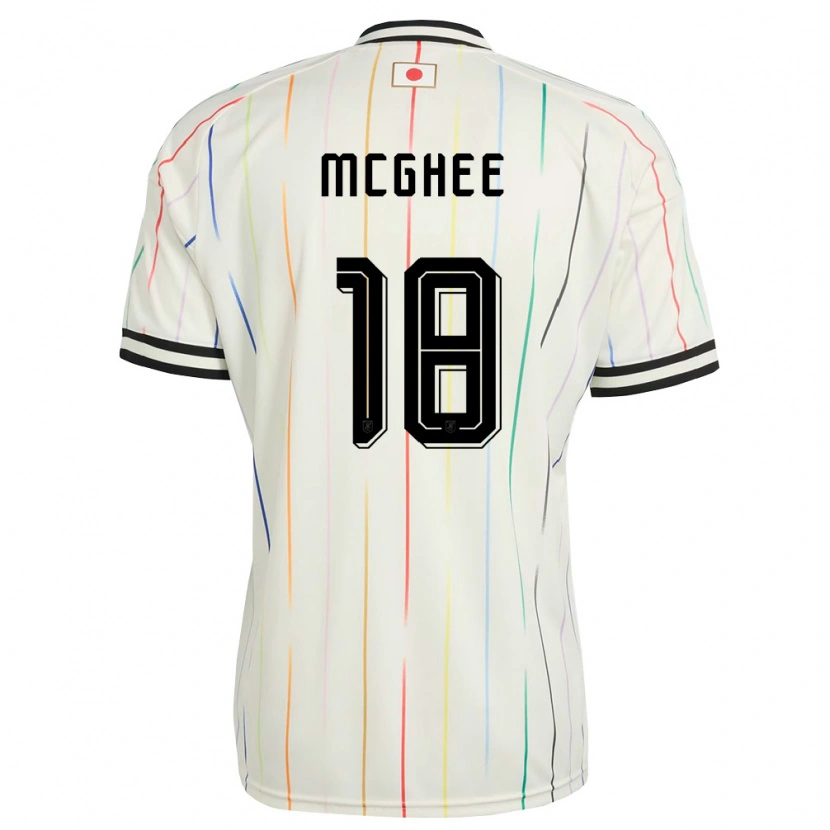 Danxen Pánské Japonsko Jelani Mcghee #18 Bílá Černá Daleko Hráčské Dresy 26-28 Dres