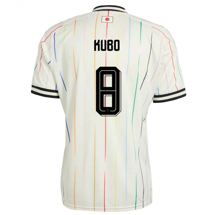 Danxen Pánské Japonsko Takefusa Kubo #8 Bílá Černá Daleko Hráčské Dresy 26-28 Dres