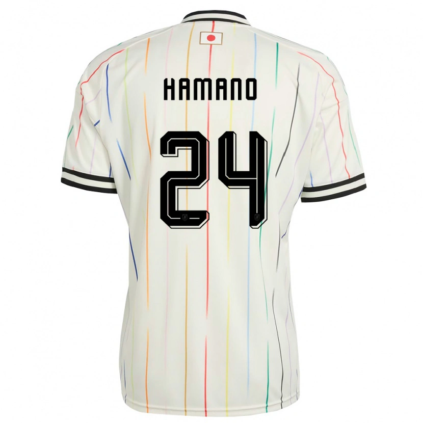 Danxen Pánské Japonsko Maika Hamano #24 Bílá Černá Daleko Hráčské Dresy 26-28 Dres