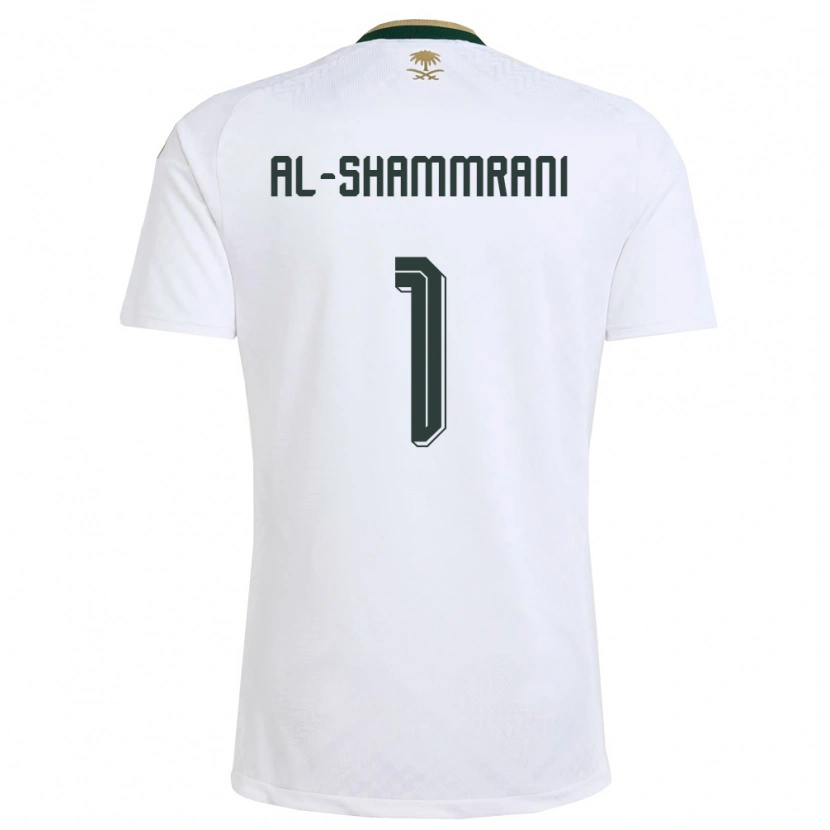 Danxen Pánské Saúdská Arábie Faisal Al-Shammrani #1 Bílá Zelená Zlatá Daleko Hráčské Dresy 26-28 Dres