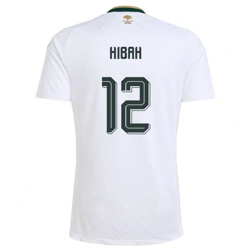 Danxen Pánské Saúdská Arábie Adel Hibah #12 Bílá Zelená Zlatá Daleko Hráčské Dresy 26-28 Dres