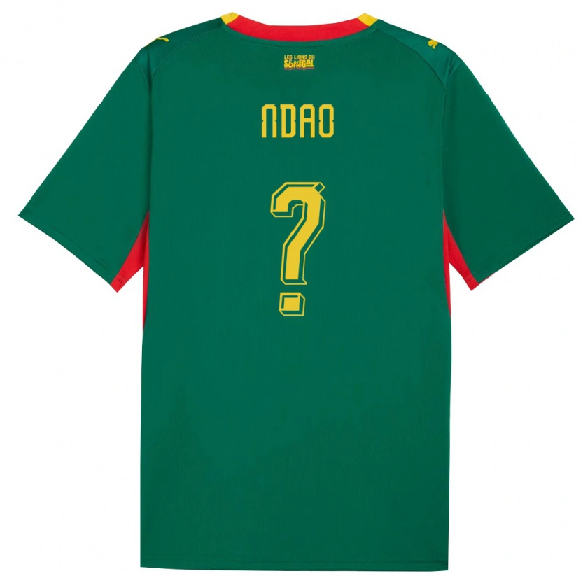 Danxen Pánské Senegal Cheikh Ahmed Tidiane Ndao #0 Zelená Žlutá Červená Daleko Hráčské Dresy 26-28 Dres