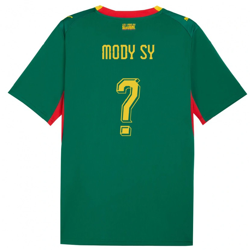 Danxen Pánské Senegal Mame Mody Sy #0 Zelená Žlutá Červená Daleko Hráčské Dresy 26-28 Dres