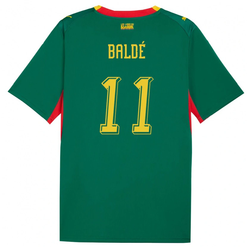 Danxen Pánské Senegal Haby Balde #11 Zelená Žlutá Červená Daleko Hráčské Dresy 26-28 Dres
