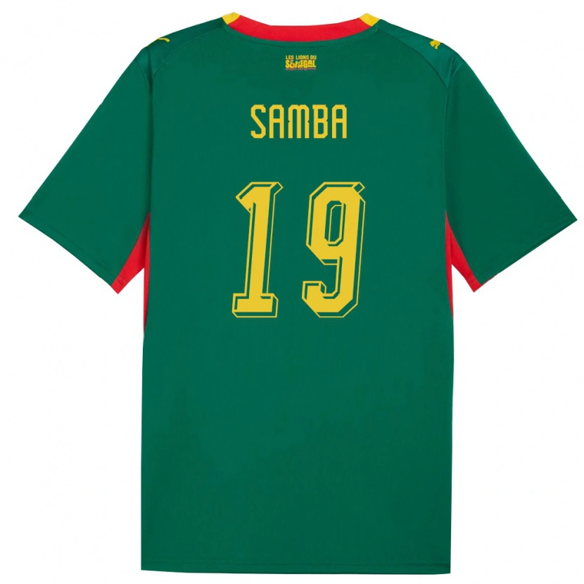 Danxen Pánské Senegal Moussa Samba #19 Zelená Žlutá Červená Daleko Hráčské Dresy 26-28 Dres
