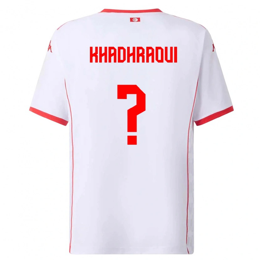 Danxen Pánské Tunisko Slim Khadhraoui #0 Bílá Červená Daleko Hráčské Dresy 26-28 Dres