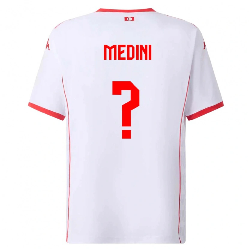 Danxen Pánské Tunisko Issa Medini #0 Bílá Červená Daleko Hráčské Dresy 26-28 Dres