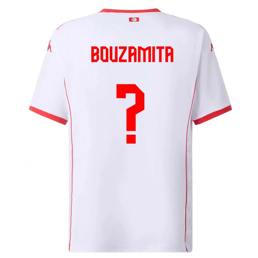 Danxen Pánské Tunisko Alexandre Bouzamita #0 Bílá Červená Daleko Hráčské Dresy 26-28 Dres
