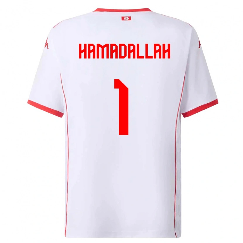 Danxen Pánské Tunisko Marouane Hamadallah #1 Bílá Červená Daleko Hráčské Dresy 26-28 Dres
