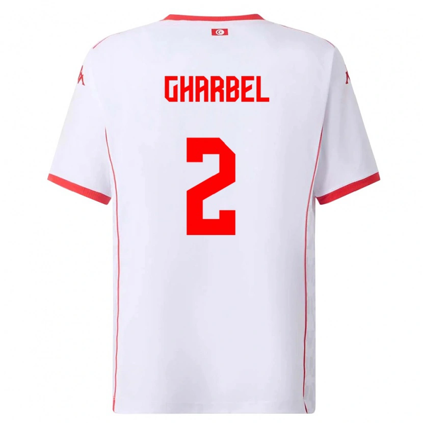 Danxen Pánské Tunisko Mahmoud Gharbel #2 Bílá Červená Daleko Hráčské Dresy 26-28 Dres
