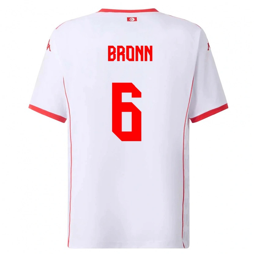 Danxen Pánské Tunisko Dylan Bronn #6 Bílá Červená Daleko Hráčské Dresy 26-28 Dres