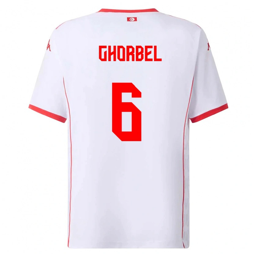 Danxen Pánské Tunisko Mahmoud Ghorbel #6 Bílá Červená Daleko Hráčské Dresy 26-28 Dres