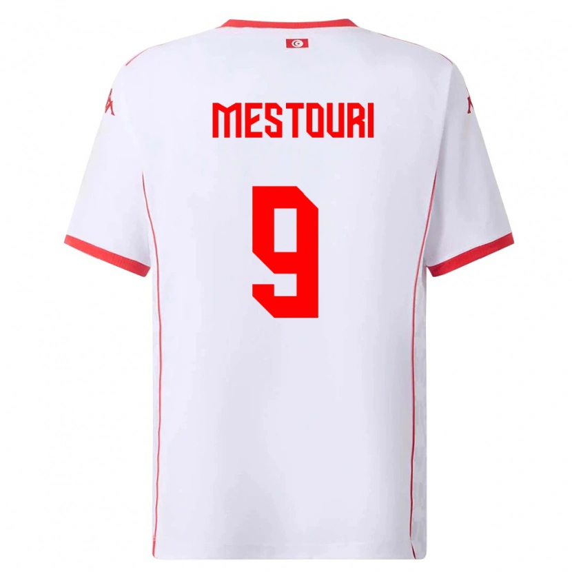 Danxen Pánské Tunisko Hazem Mastouri #9 Bílá Červená Daleko Hráčské Dresy 26-28 Dres