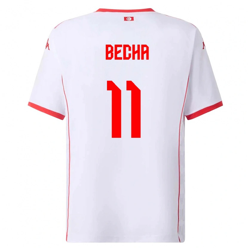 Danxen Pánské Tunisko Youssef Becha #11 Bílá Červená Daleko Hráčské Dresy 26-28 Dres