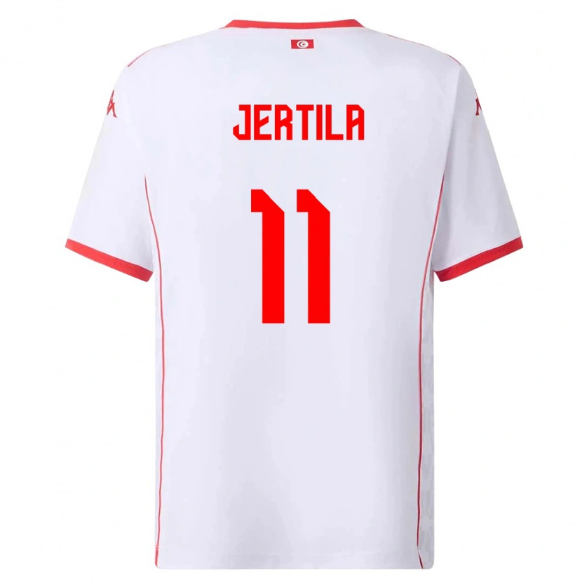 Danxen Pánské Tunisko Hedi Jertila #11 Bílá Červená Daleko Hráčské Dresy 26-28 Dres