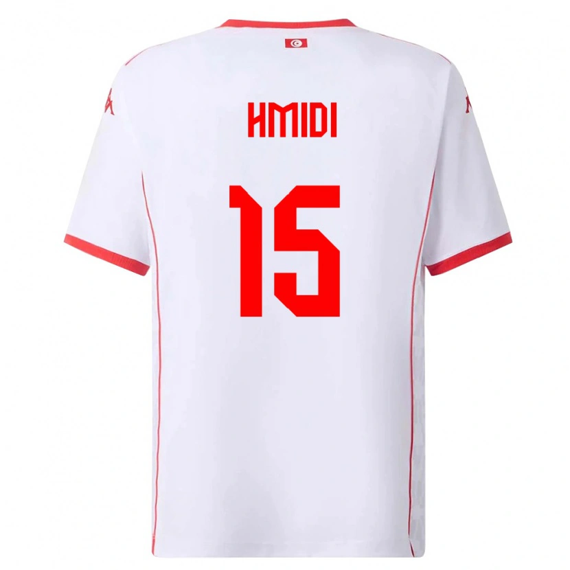 Danxen Pánské Tunisko Makolm Hmidi #15 Bílá Červená Daleko Hráčské Dresy 26-28 Dres