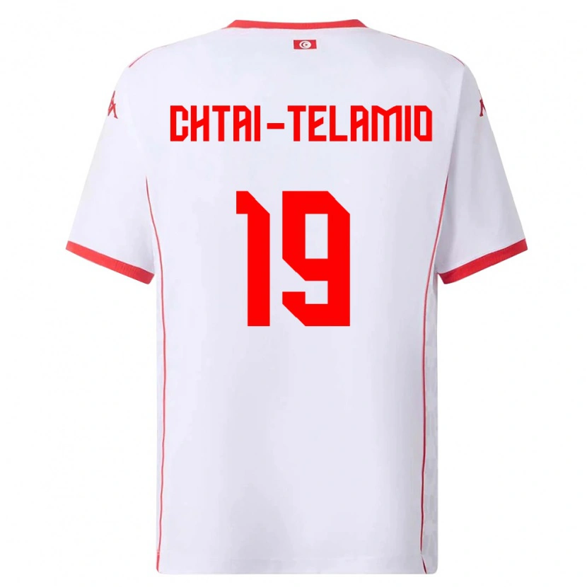 Danxen Pánské Tunisko Zayon Chtaï-Telamio #19 Bílá Červená Daleko Hráčské Dresy 26-28 Dres