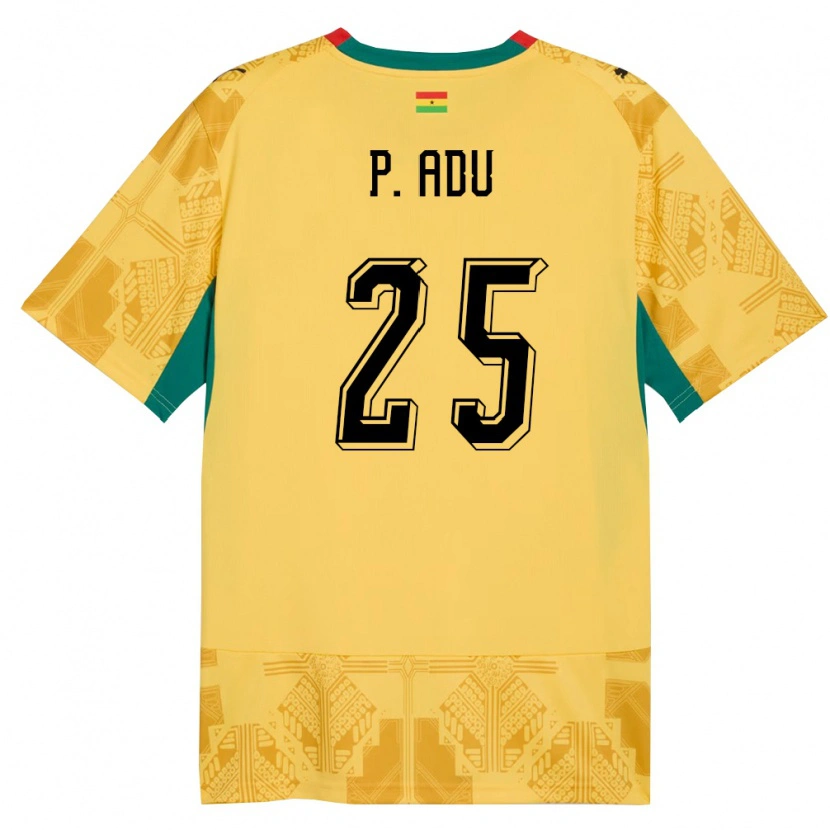 Danxen Pánské Ghana Prince Adu #25 Žlutá Červená Černá Daleko Hráčské Dresy 26-28 Dres