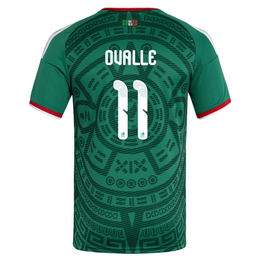 Danxen Dámské Mexiko Lizbeth Ovalle #11 Zelená Bílá Červená Domů Hráčské Dresy 26-28 Dres