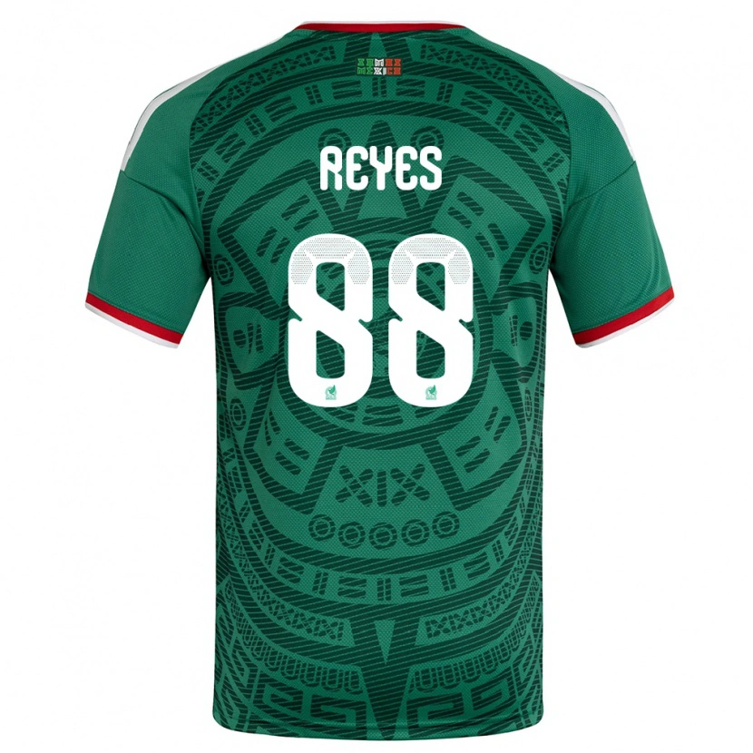 Danxen Dámské Mexiko Maricarmen Reyes #88 Zelená Bílá Červená Domů Hráčské Dresy 26-28 Dres