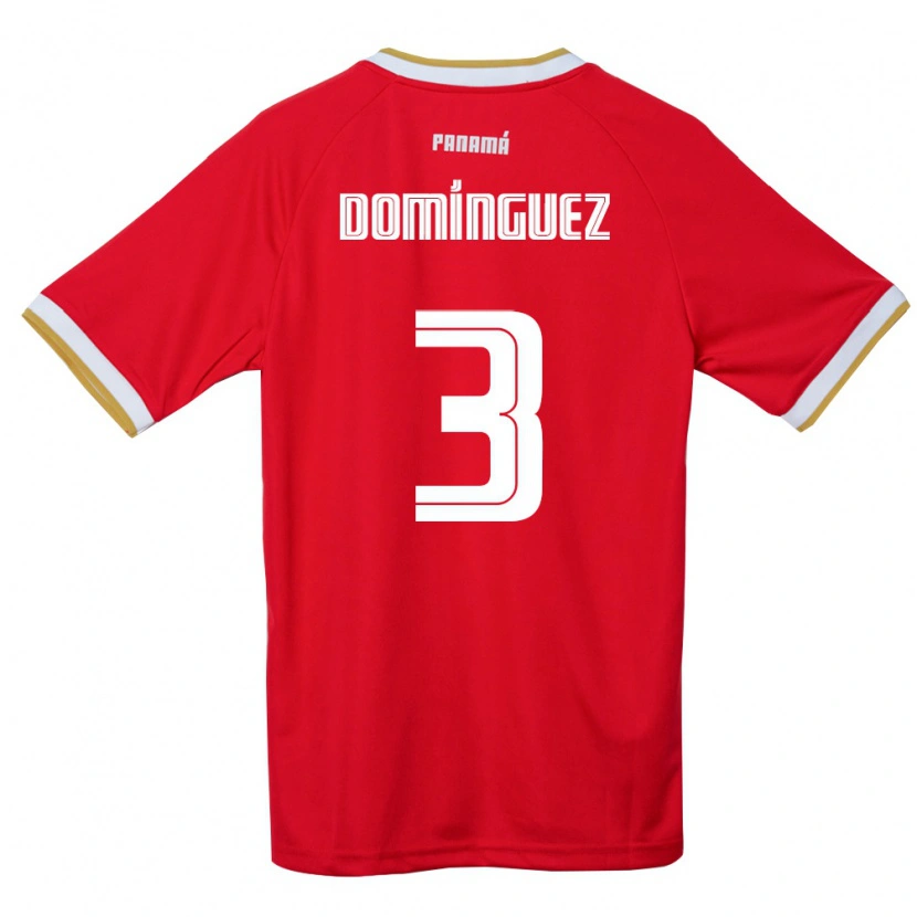 Danxen Dámské Panama Stephen Domínguez #3 Červená Hnědá Bílá Domů Hráčské Dresy 26-28 Dres
