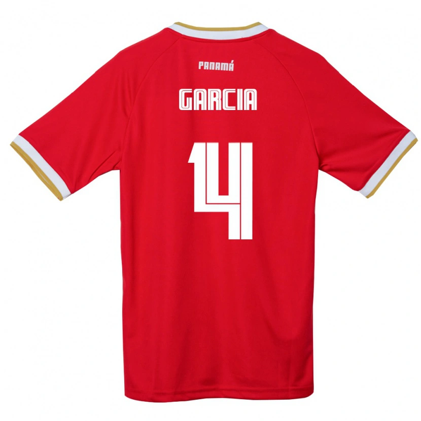 Danxen Dámské Panama Giancarlos García #4 Červená Hnědá Bílá Domů Hráčské Dresy 26-28 Dres