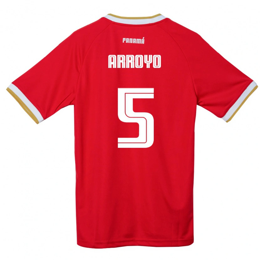 Danxen Dámské Panama Ariel Arroyo #5 Červená Hnědá Bílá Domů Hráčské Dresy 26-28 Dres