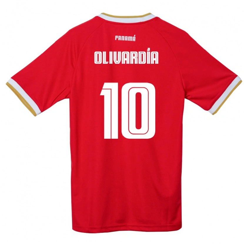 Danxen Dámské Panama Adrián Olivardía #10 Červená Hnědá Bílá Domů Hráčské Dresy 26-28 Dres