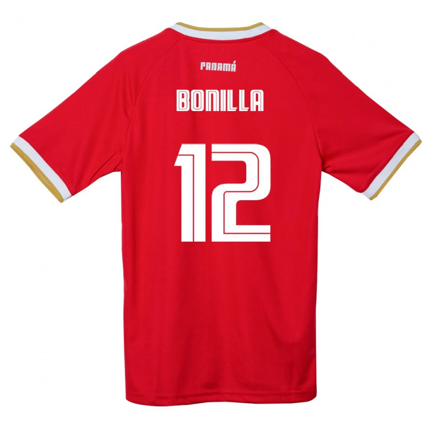 Danxen Dámské Panama David Bonilla #12 Červená Hnědá Bílá Domů Hráčské Dresy 26-28 Dres