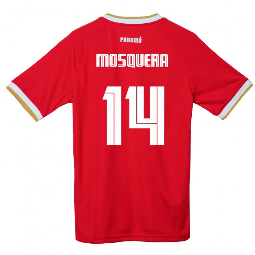 Danxen Dámské Panama Aaron Mosquera #14 Červená Hnědá Bílá Domů Hráčské Dresy 26-28 Dres