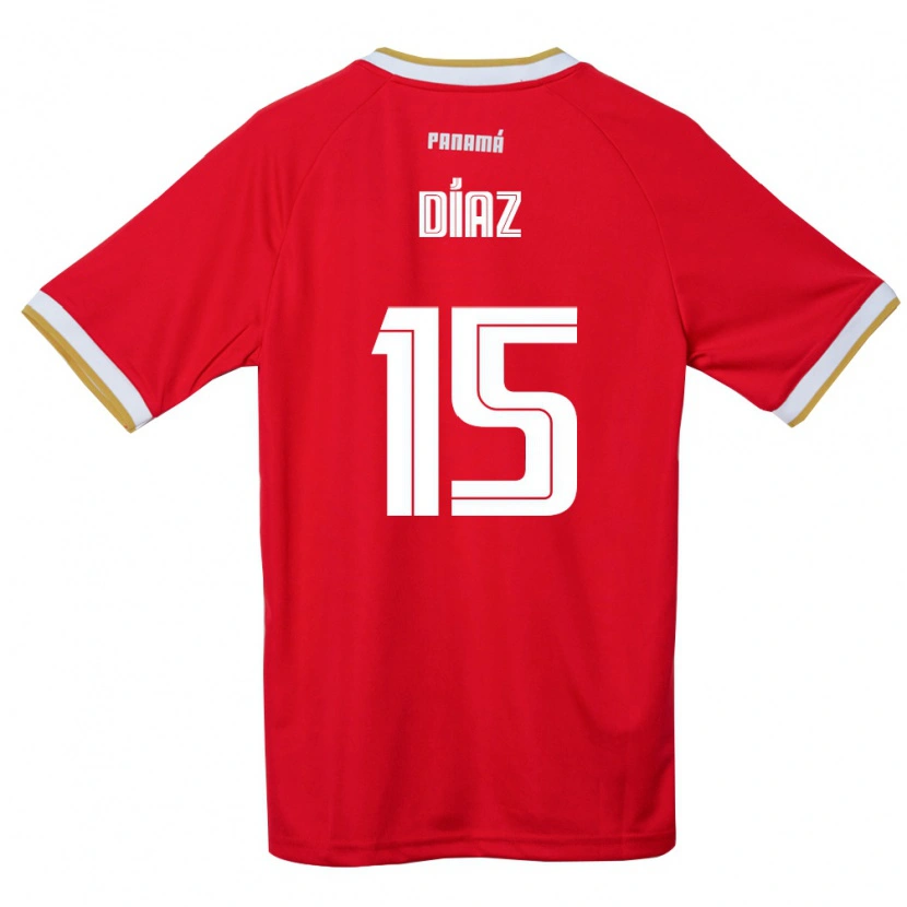 Danxen Dámské Panama Jasir Díaz #15 Červená Hnědá Bílá Domů Hráčské Dresy 26-28 Dres