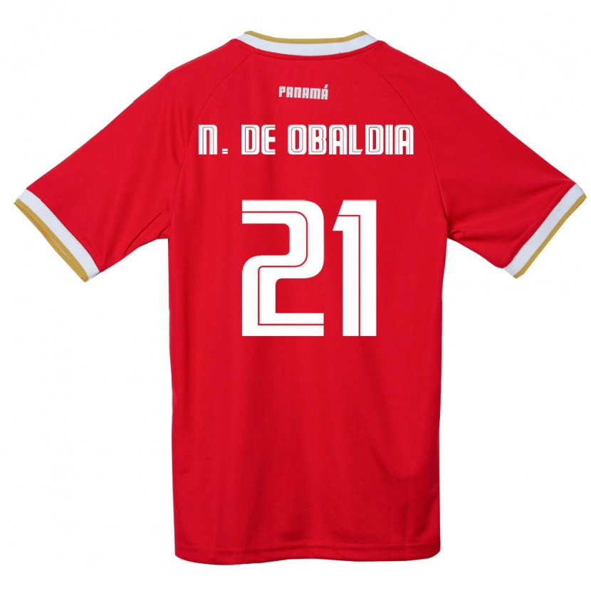 Danxen Dámské Panama Nicole De Obaldía #21 Červená Hnědá Bílá Domů Hráčské Dresy 26-28 Dres