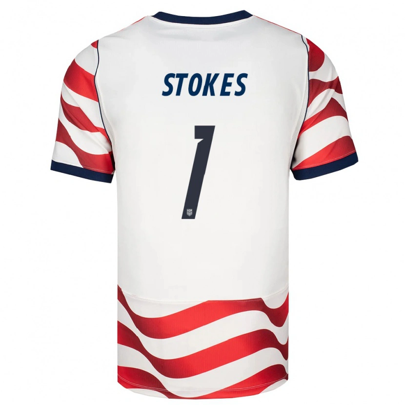 Danxen Dámské Spojené Státy Americké Aidan Stokes #1 Červená Bílá Černá Domů Hráčské Dresy 26-28 Dres