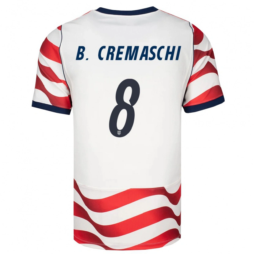 Danxen Dámské Spojené Státy Americké Benjamin Cremaschi #8 Červená Bílá Černá Domů Hráčské Dresy 26-28 Dres