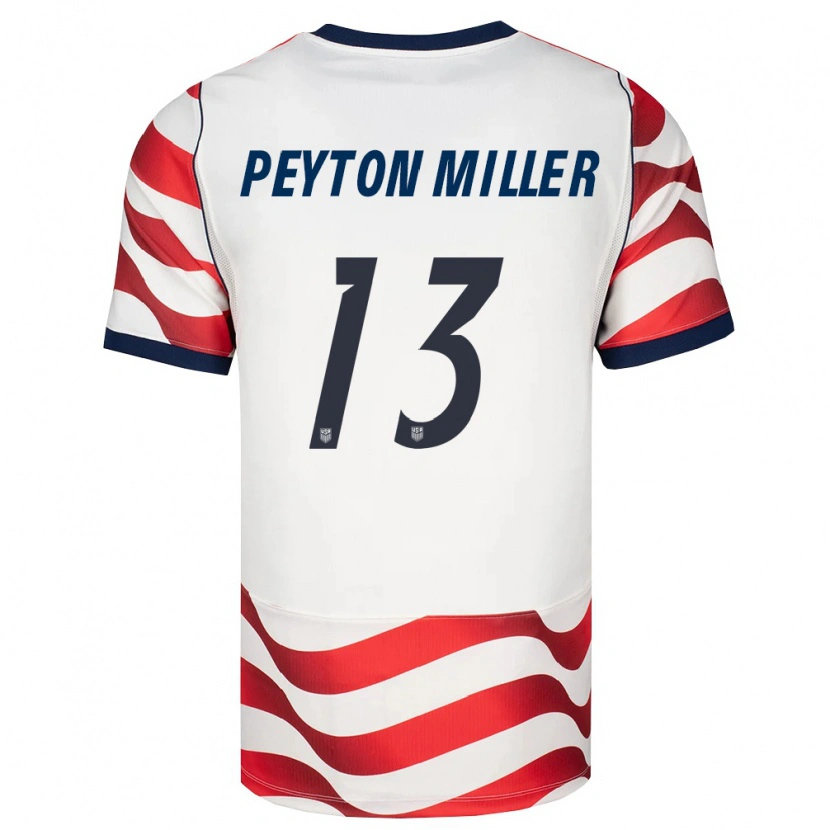 Danxen Dámské Spojené Státy Americké Peyton Miller #13 Červená Bílá Černá Domů Hráčské Dresy 26-28 Dres
