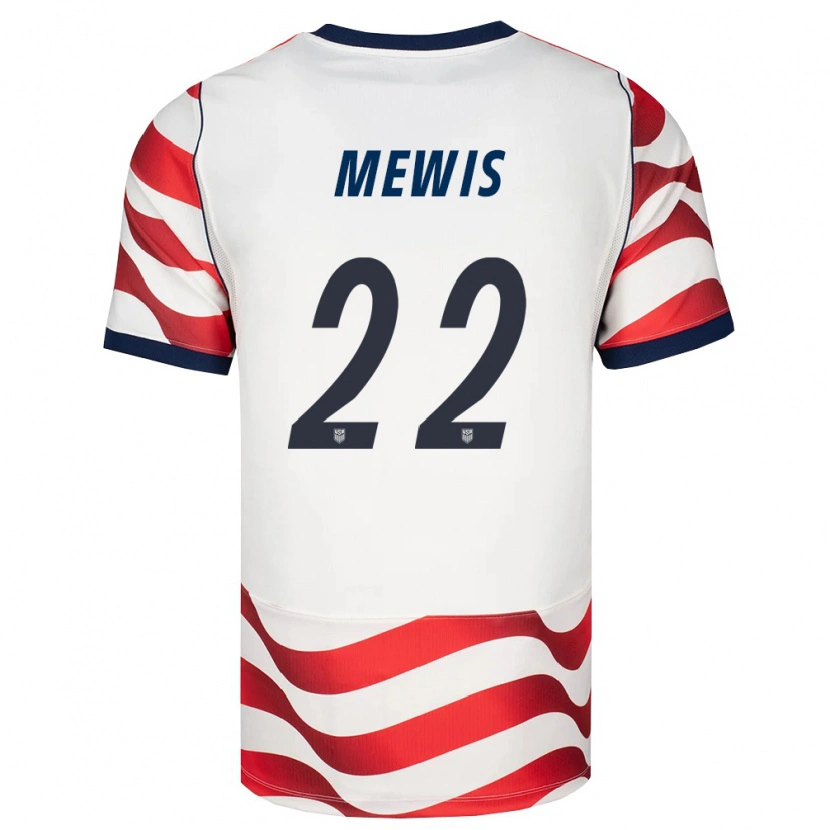 Danxen Dámské Spojené Státy Americké Kristie Mewis #22 Červená Bílá Černá Domů Hráčské Dresy 26-28 Dres